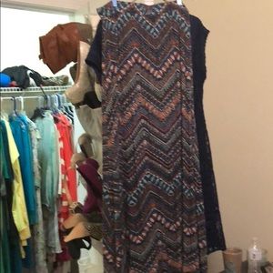 Long Skirt with Blue, Green, and Orange